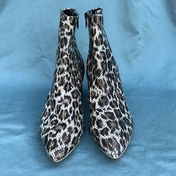 AGL Marette Snake print leather boot women EU 41 1/2 EUC cognac Attilio Giusti - Picture 13 of 13